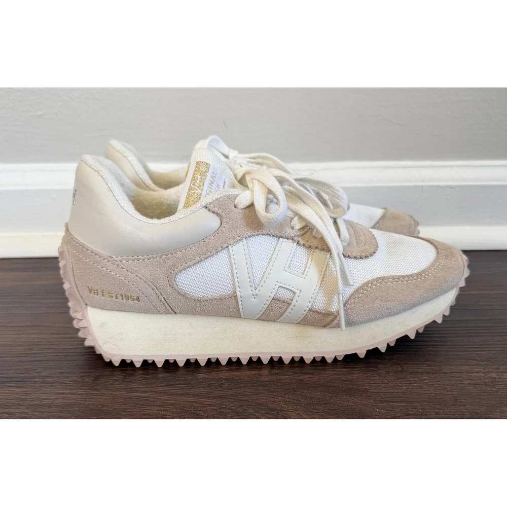 Vintage Havana VH Est 1954 Women's Cosmic 12 White Pebbled Taupe Sneakers Size 7